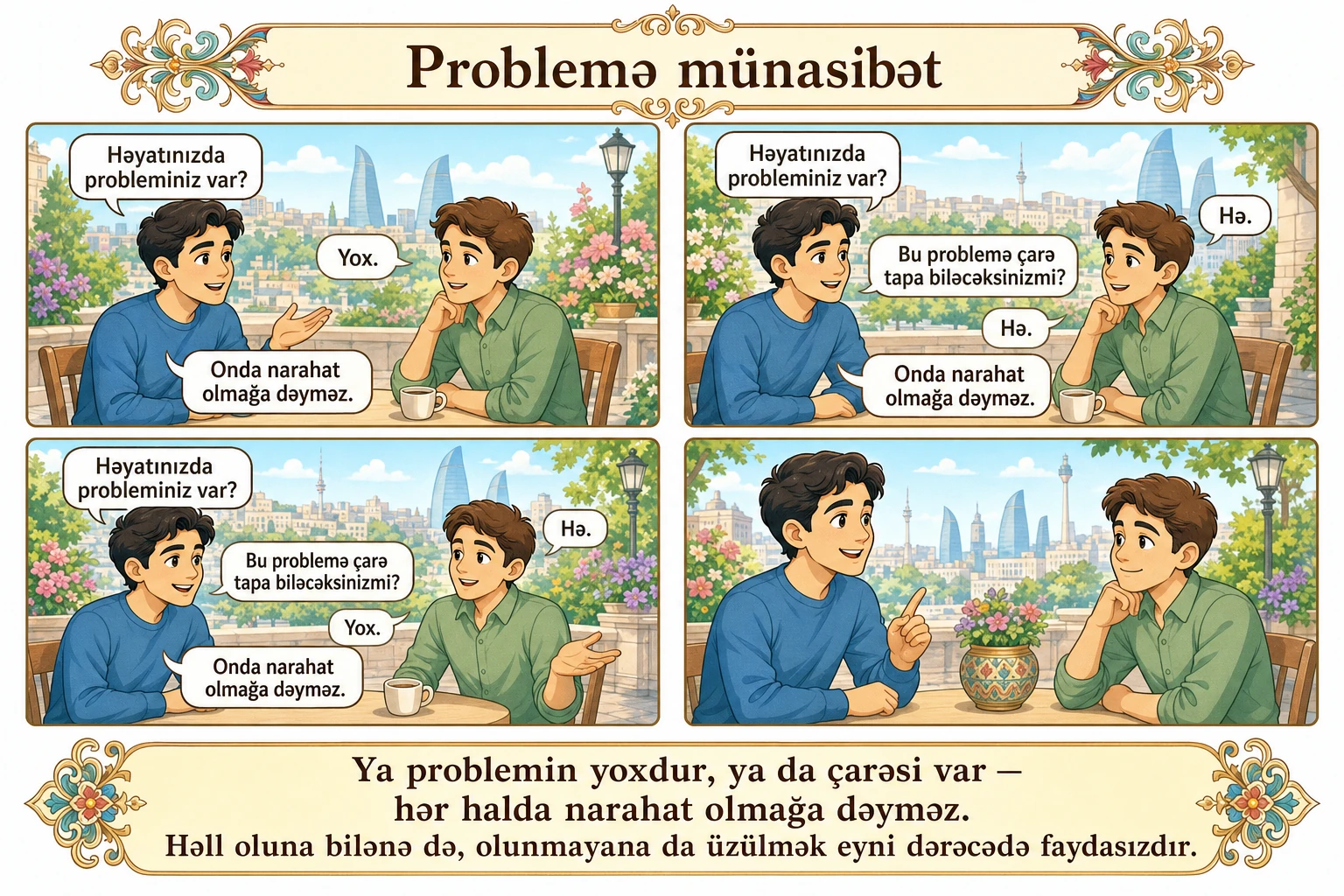 Problemə münasibət illüstrasiyası