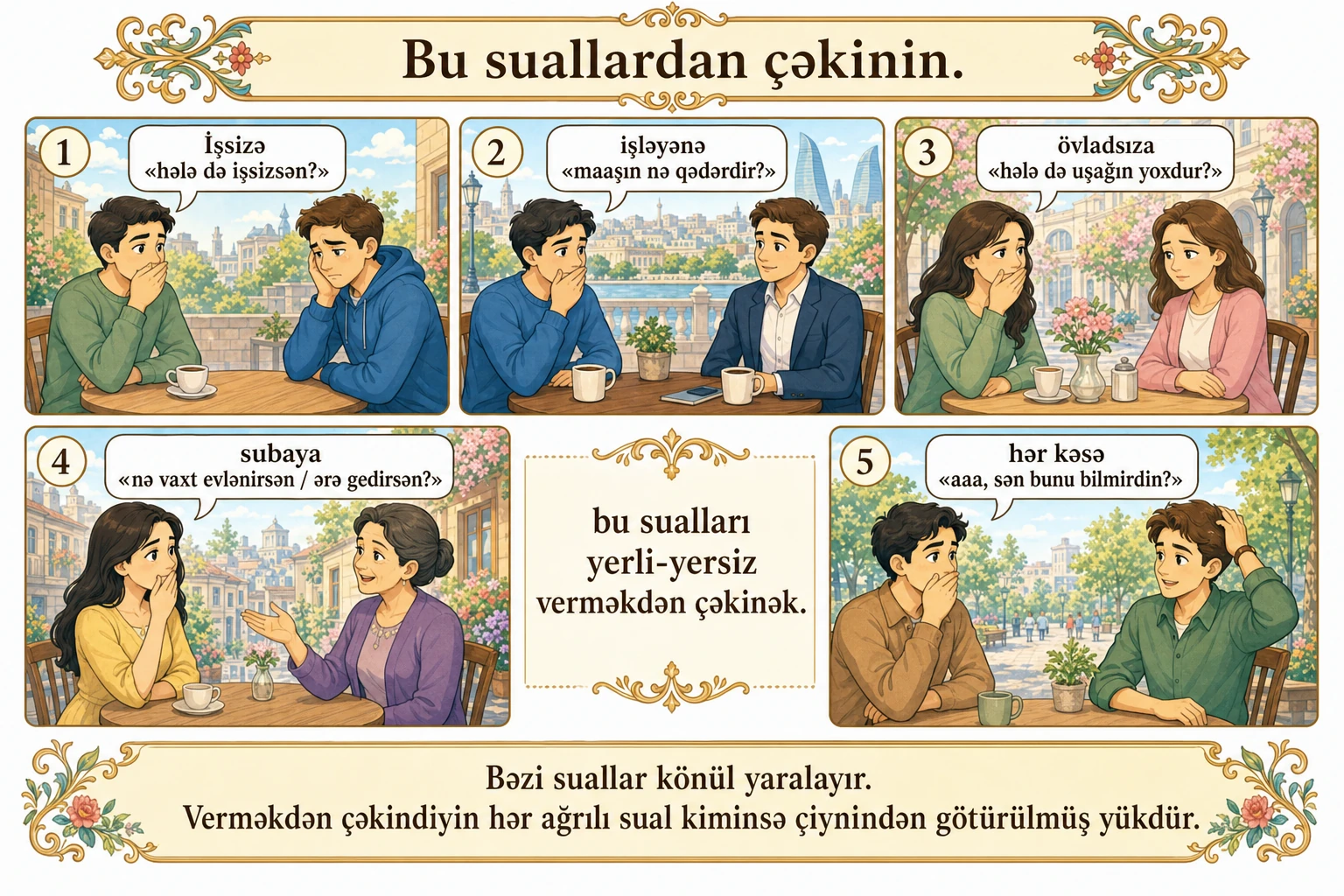 Bu suallardan çəkinin illüstrasiyası