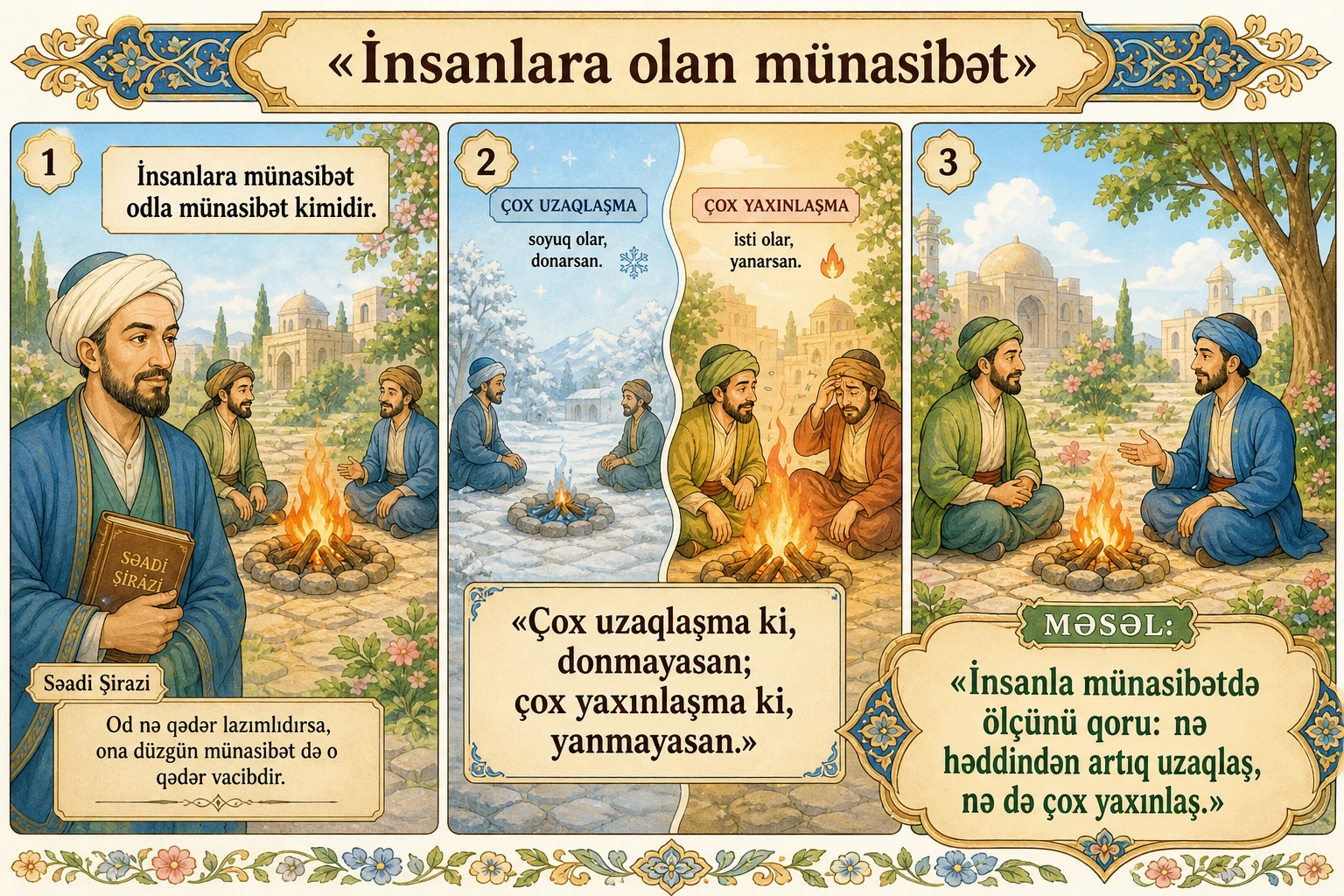İnsanlara olan münasibət illüstrasiyası