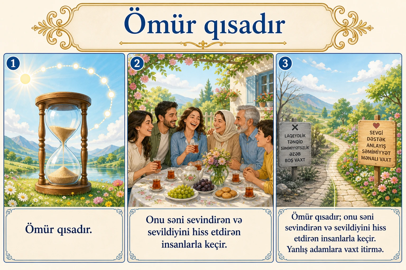 Ömür qısadır illüstrasiyası