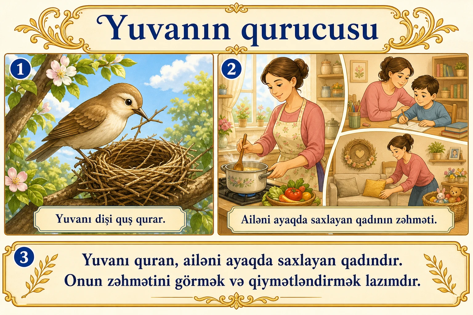 Yuvanın qurucusu illüstrasiyası