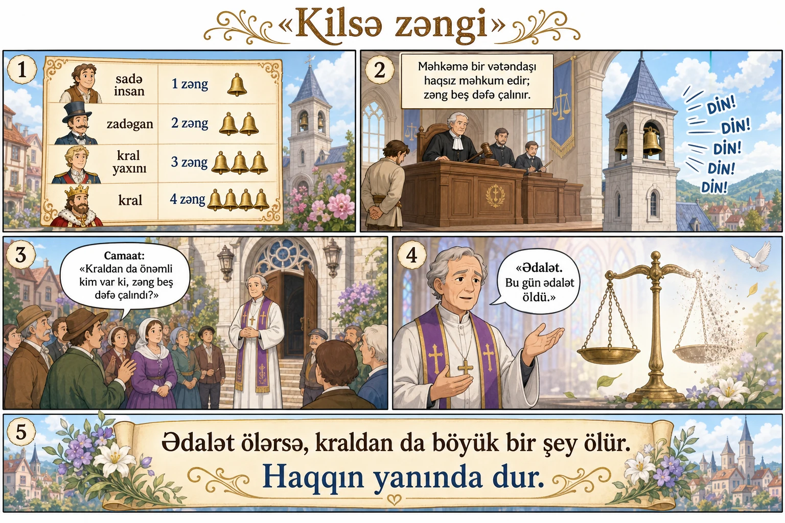Kilsə zəngi illüstrasiyası