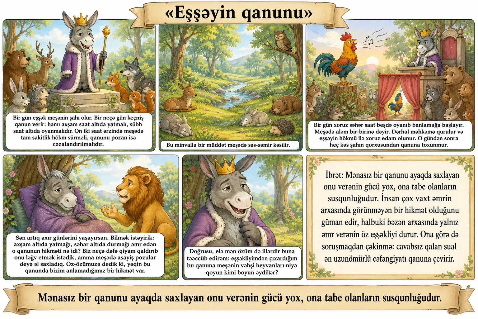 Eşşəyin qanunu illüstrasiyası