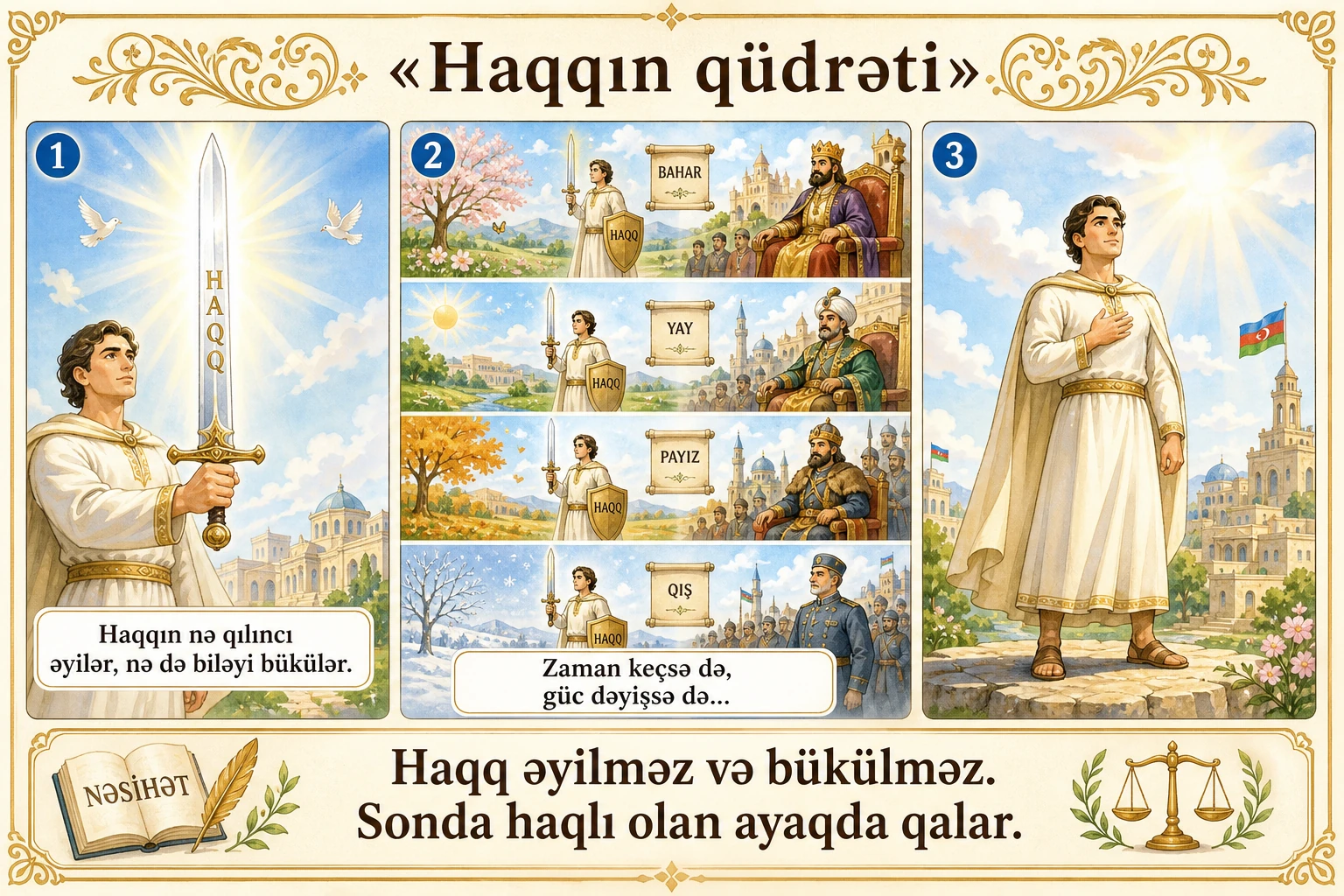 Haqqın qüdrəti illüstrasiyası