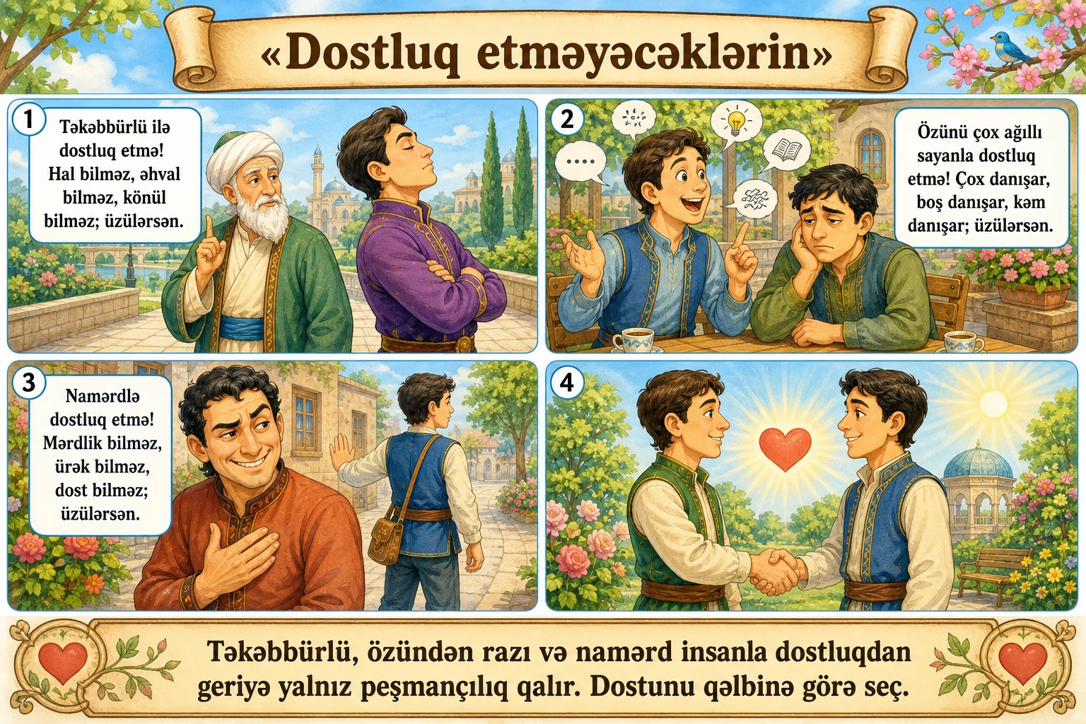Dostluq etməyəcəklərin illüstrasiyası