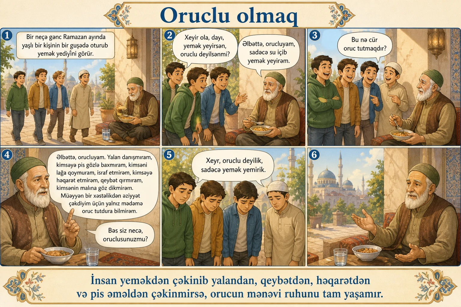 Oruclu olmaq illüstrasiyası