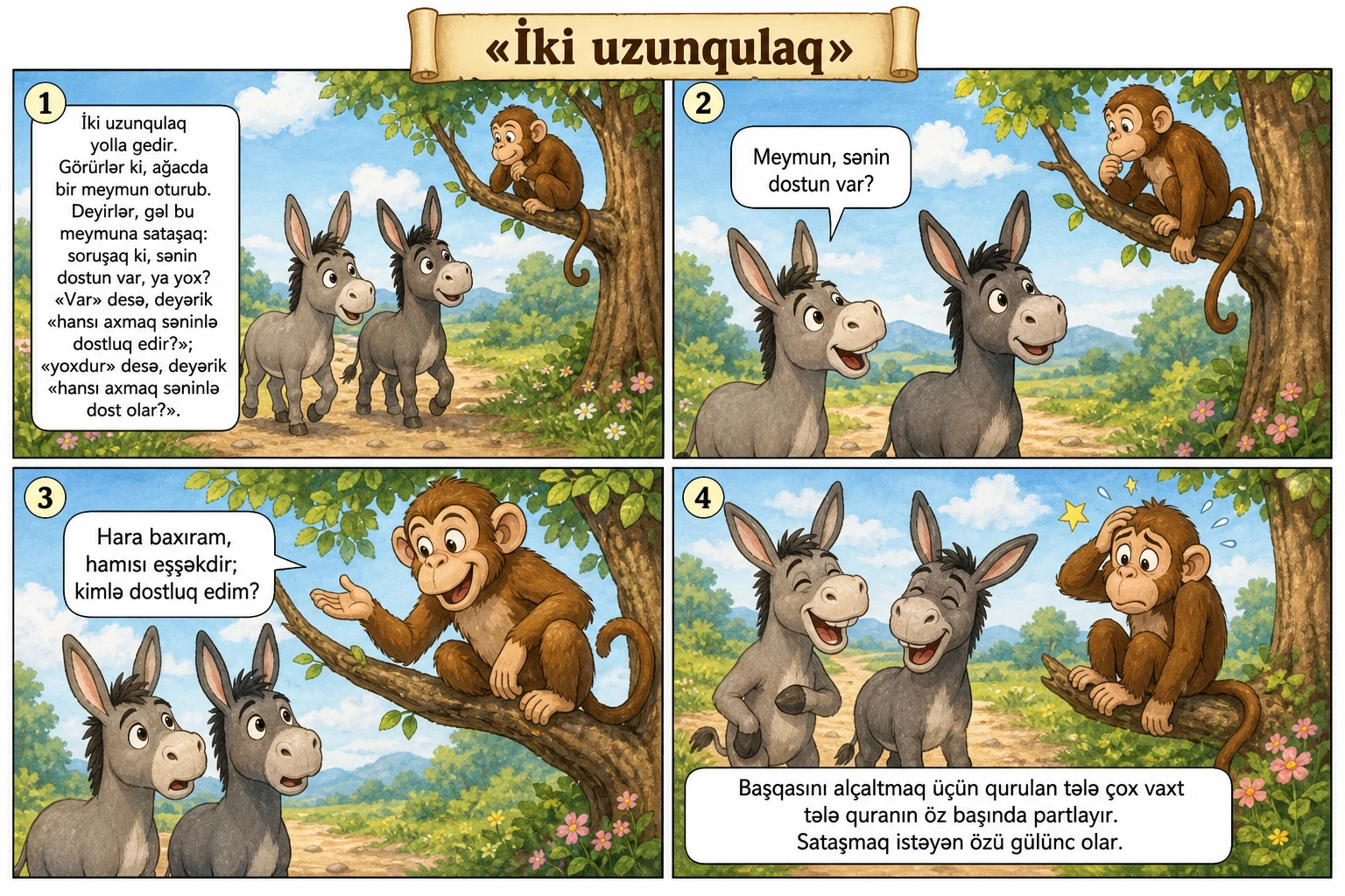 İki uzunqulaq illüstrasiyası