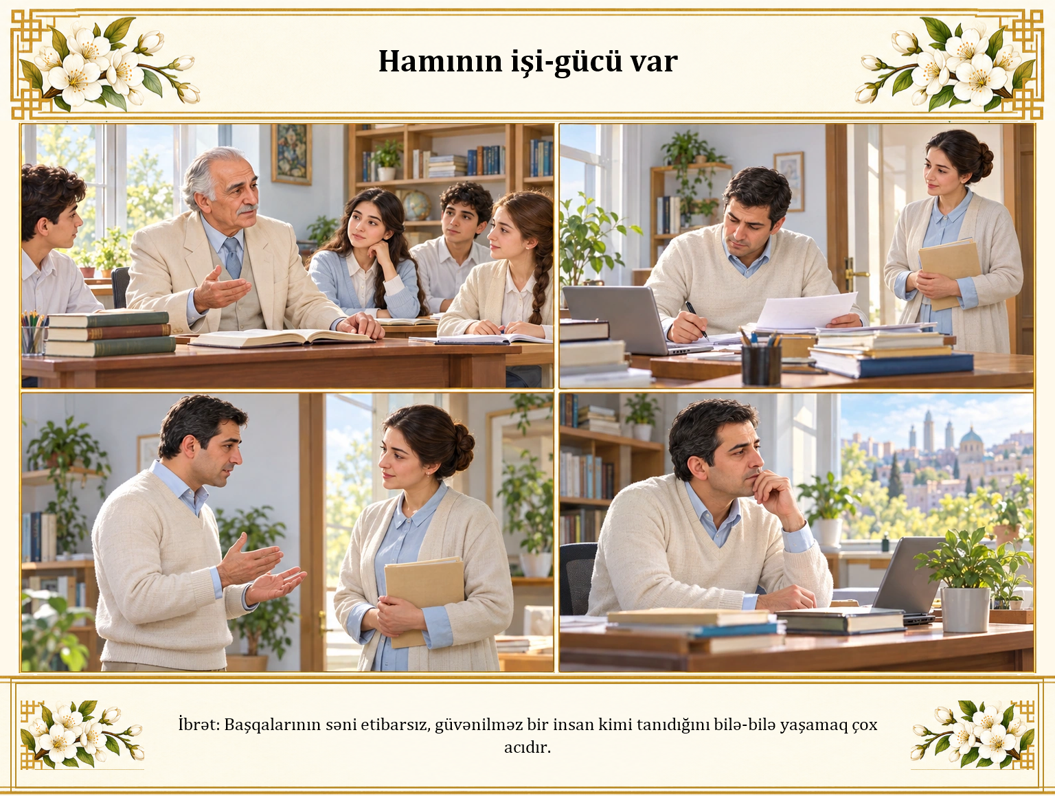 Hamının işi-gücü var illüstrasiyası