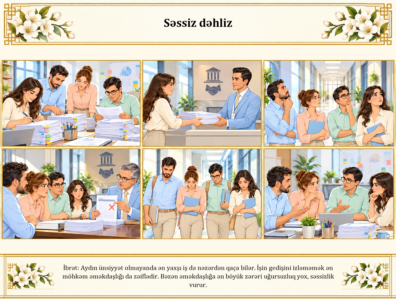 Səssiz dəhliz illüstrasiyası