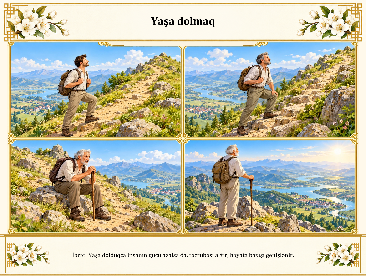 Yaşa dolmaq illüstrasiyası