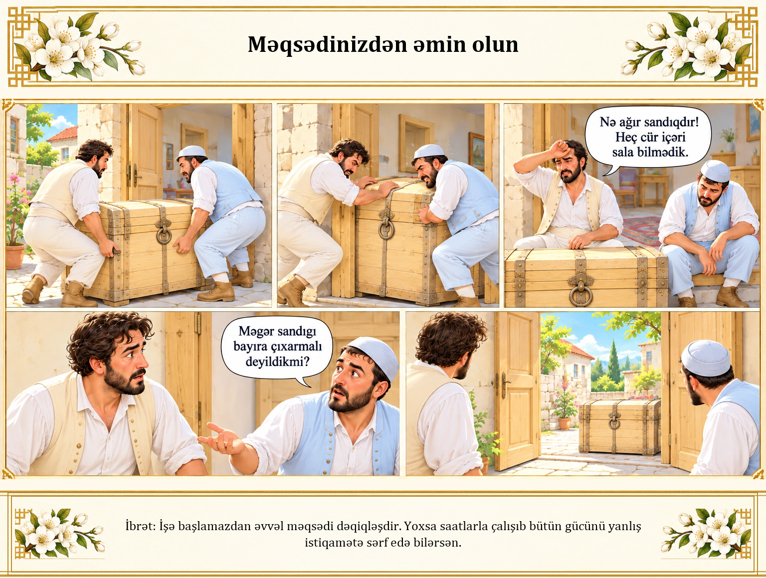 Məqsədinizdən əmin olun illüstrasiyası