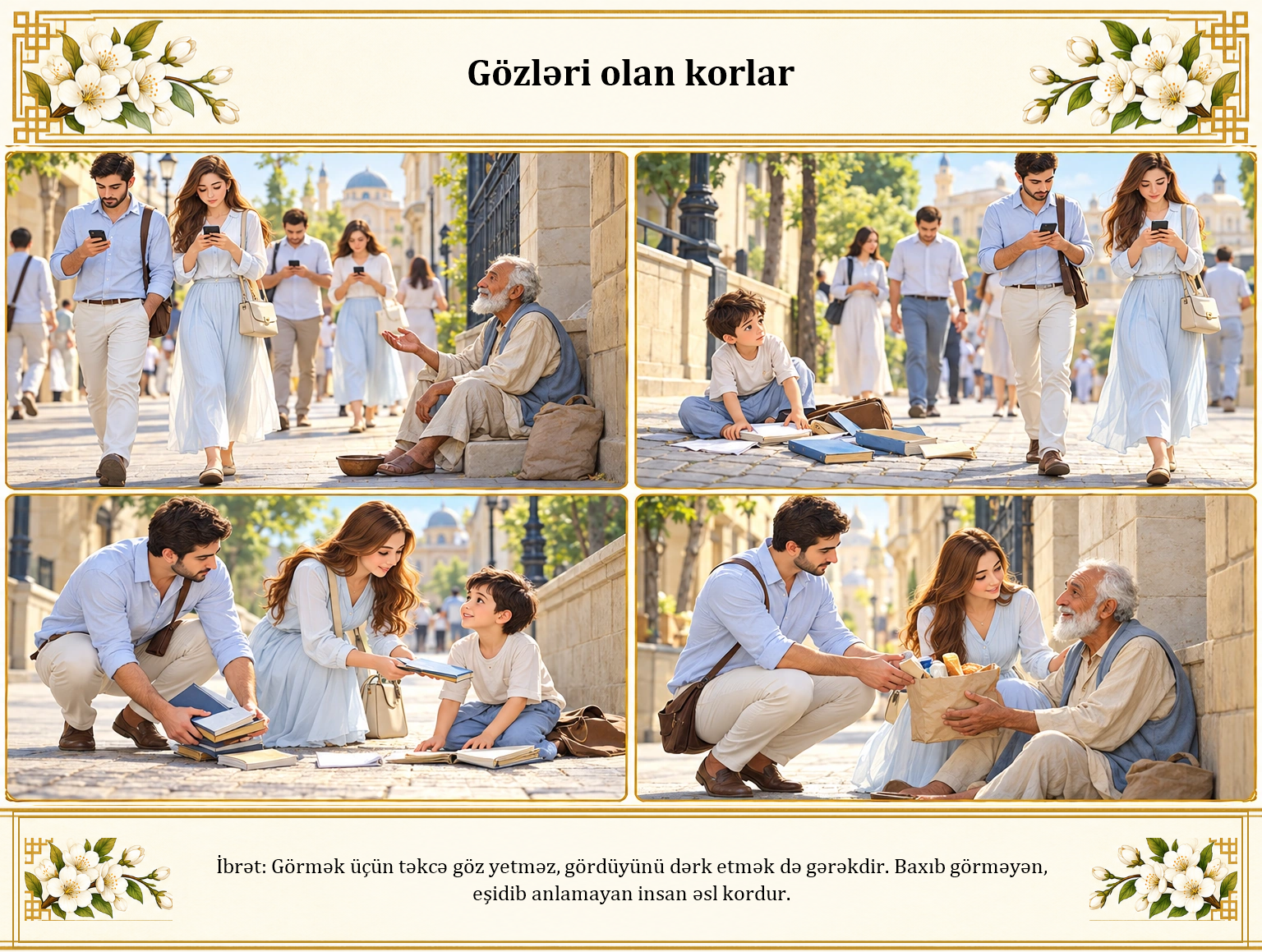 Gözləri olan korlar illüstrasiyası