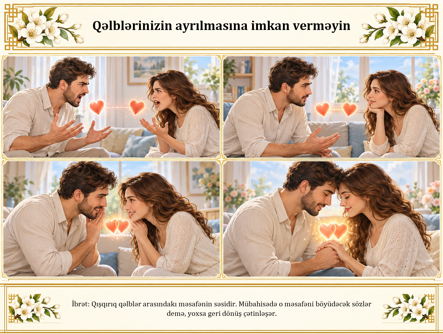 Qəlblərinizin ayrılmasına imkan verməyin illüstrasiyası