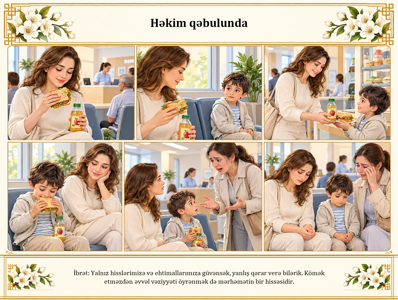 Həkim qəbulunda illüstrasiyası