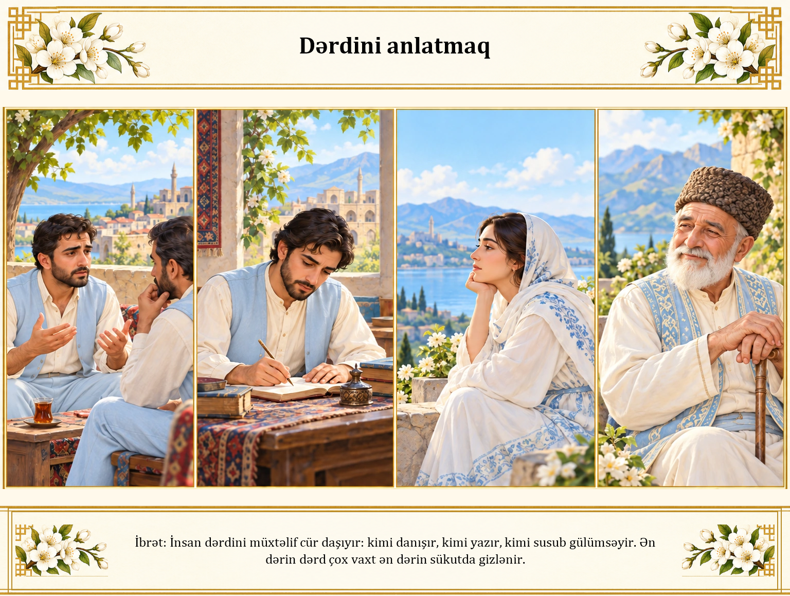 Dərdini anlatmaq illüstrasiyası