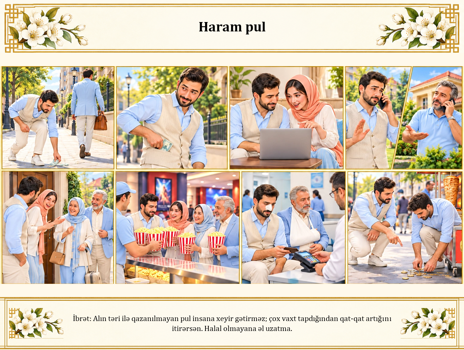 Haram pul illüstrasiyası