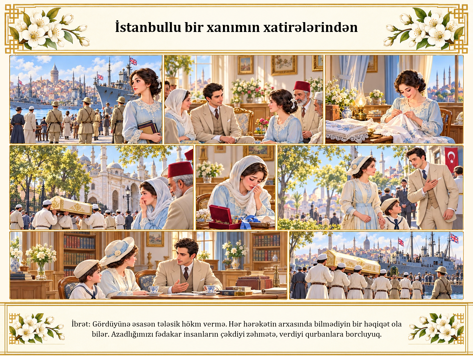 İstanbullu bir xanımın xatirələrindən illüstrasiyası
