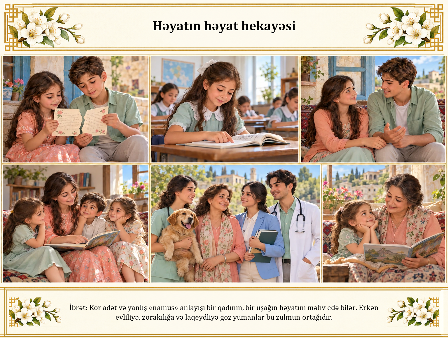 Həyatın həyat hekayəsi illüstrasiyası