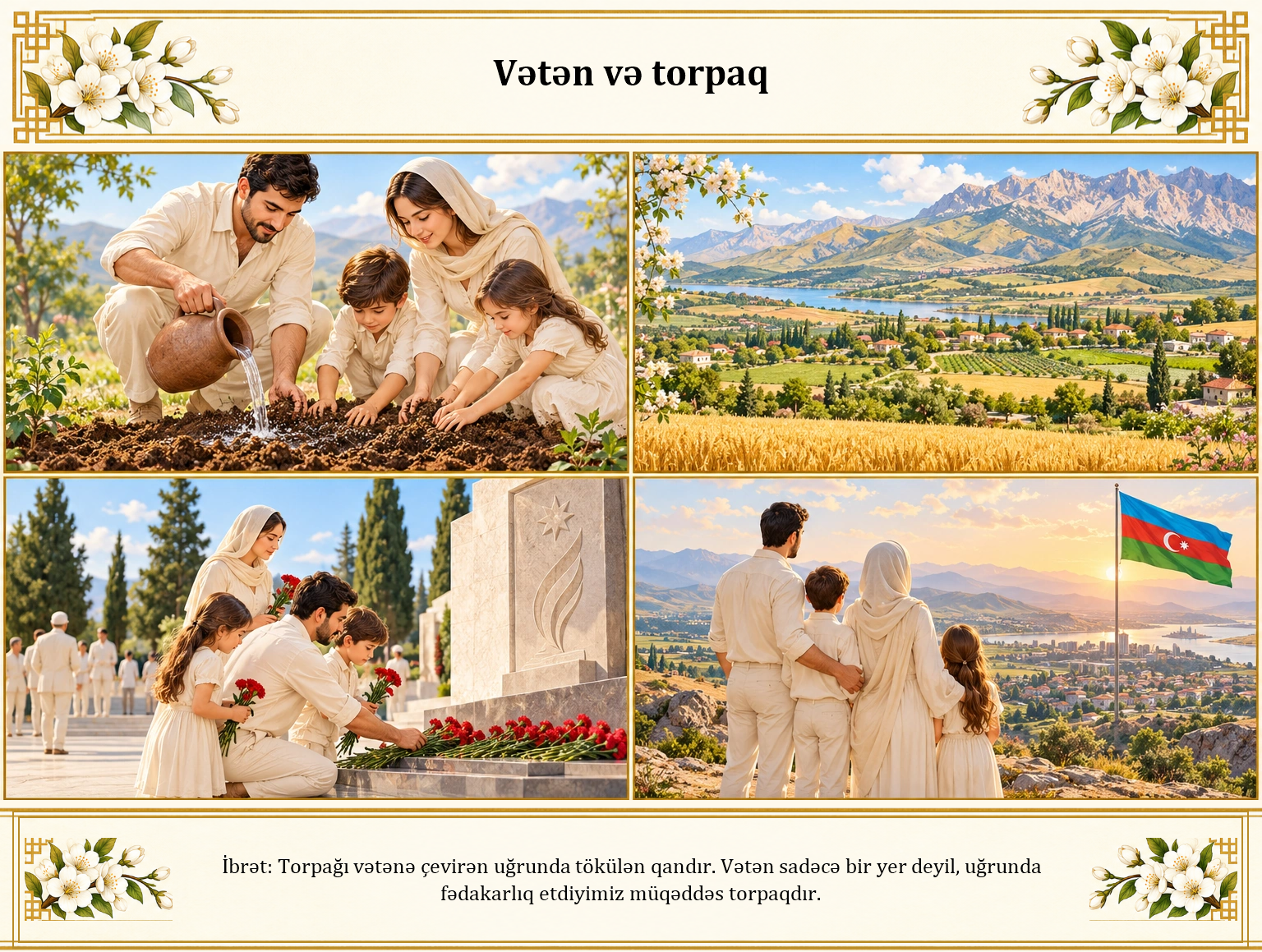 Vətən və torpaq illüstrasiyası