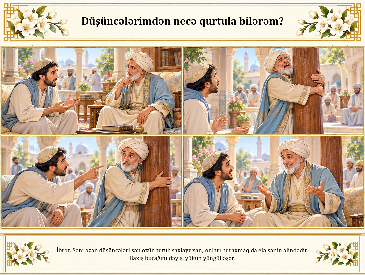 Düşüncələrimdən necə qurtula bilərəm? illüstrasiyası