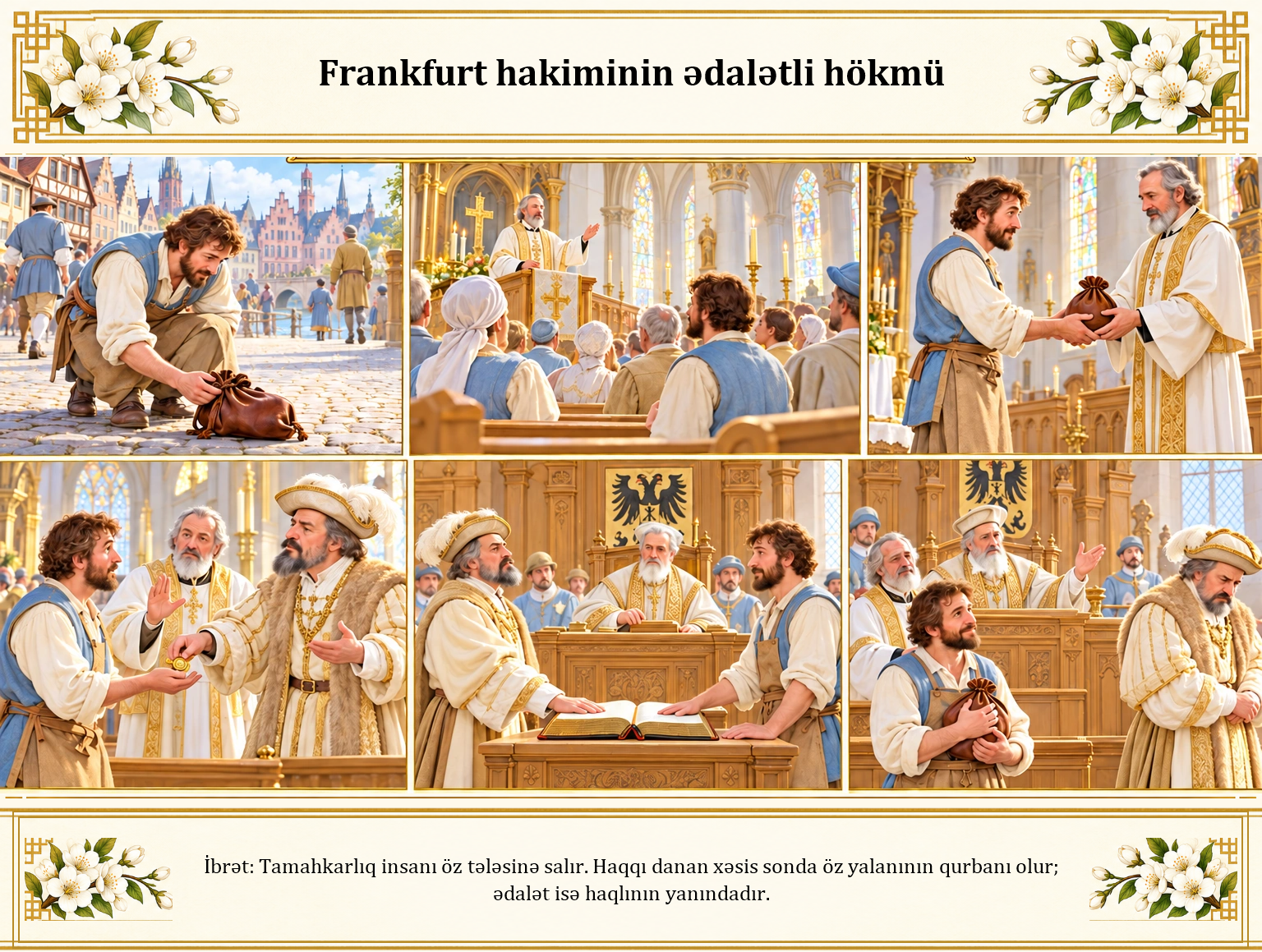 Frankfurt hakiminin ədalətli hökmü illüstrasiyası