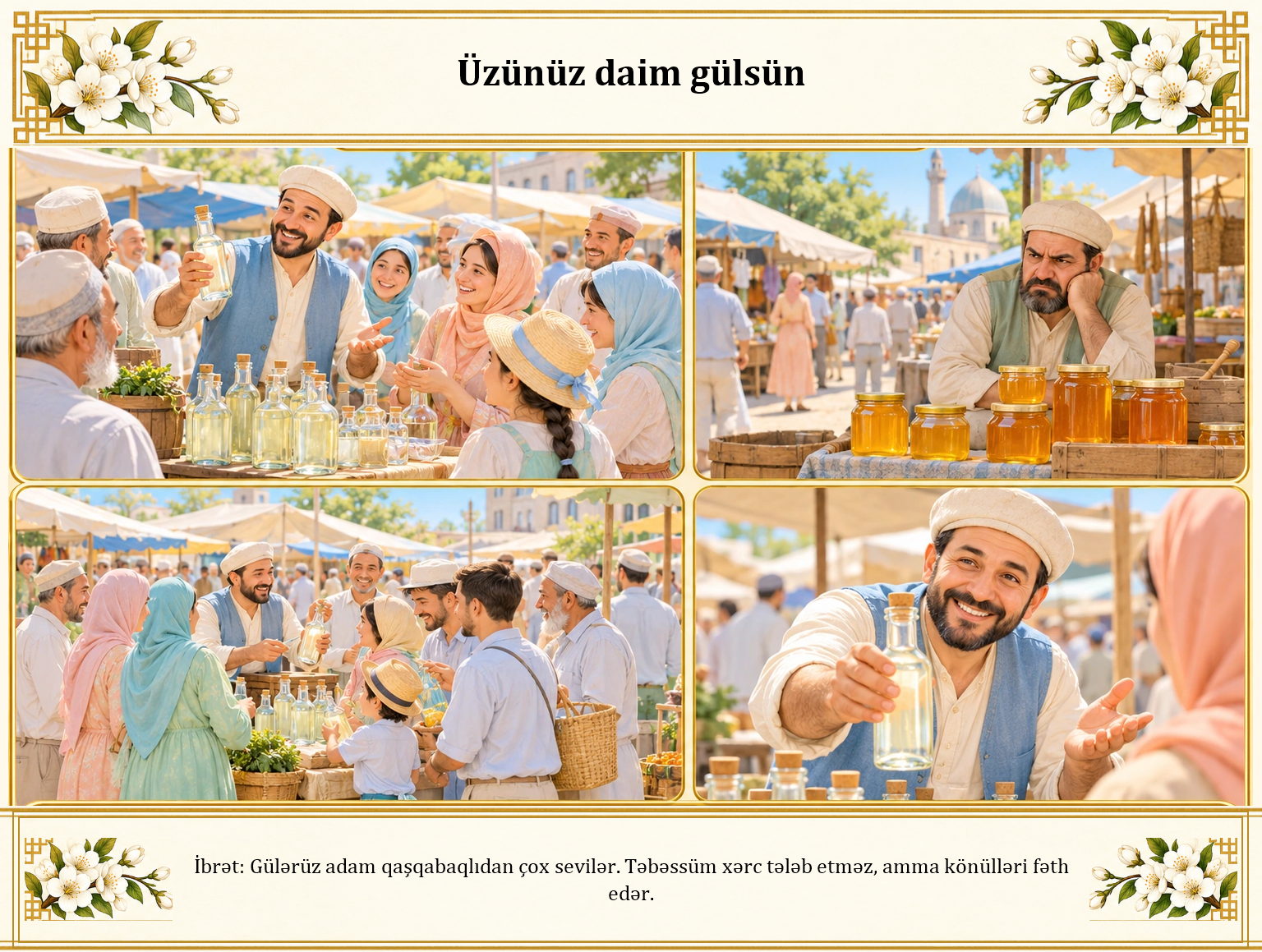 Üzünüz daim gülsün illüstrasiyası