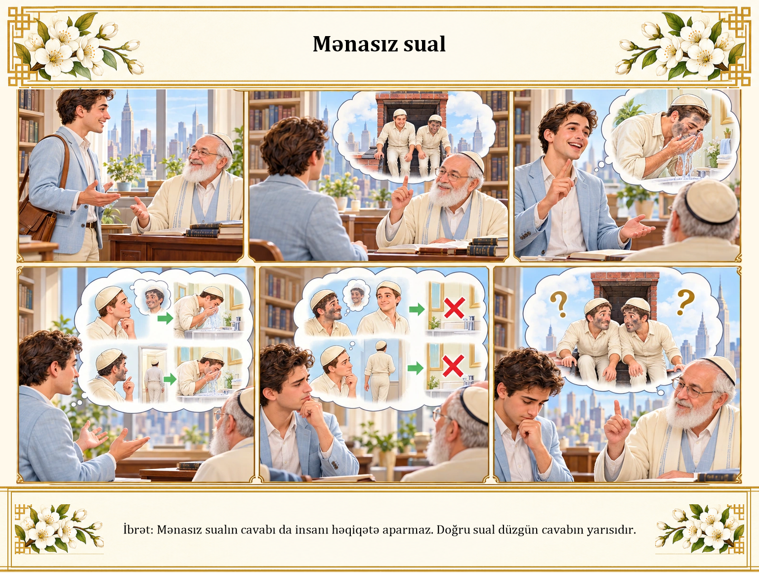 Mənasız sual illüstrasiyası