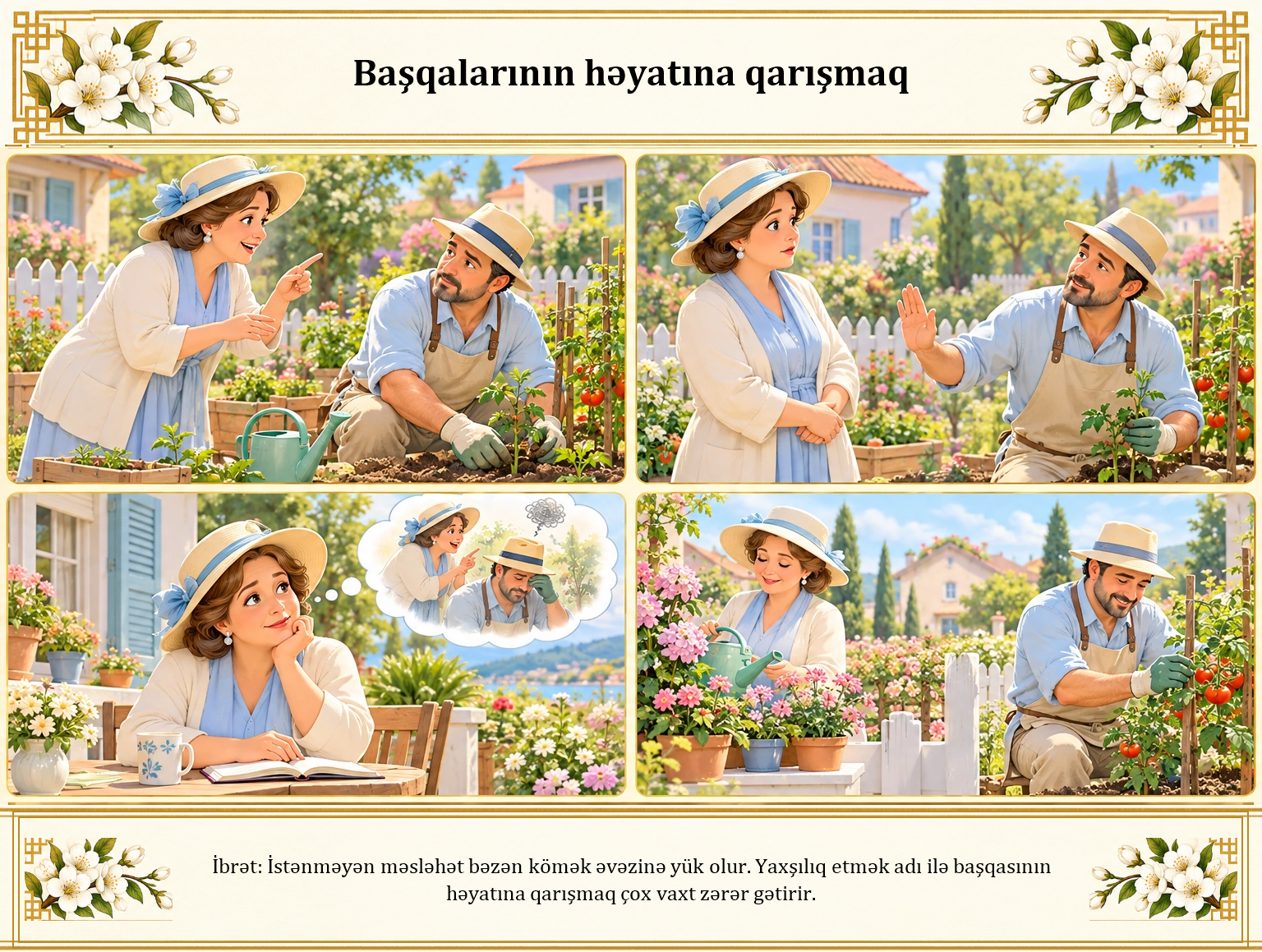 Başqalarının həyatına qarışmaq illüstrasiyası