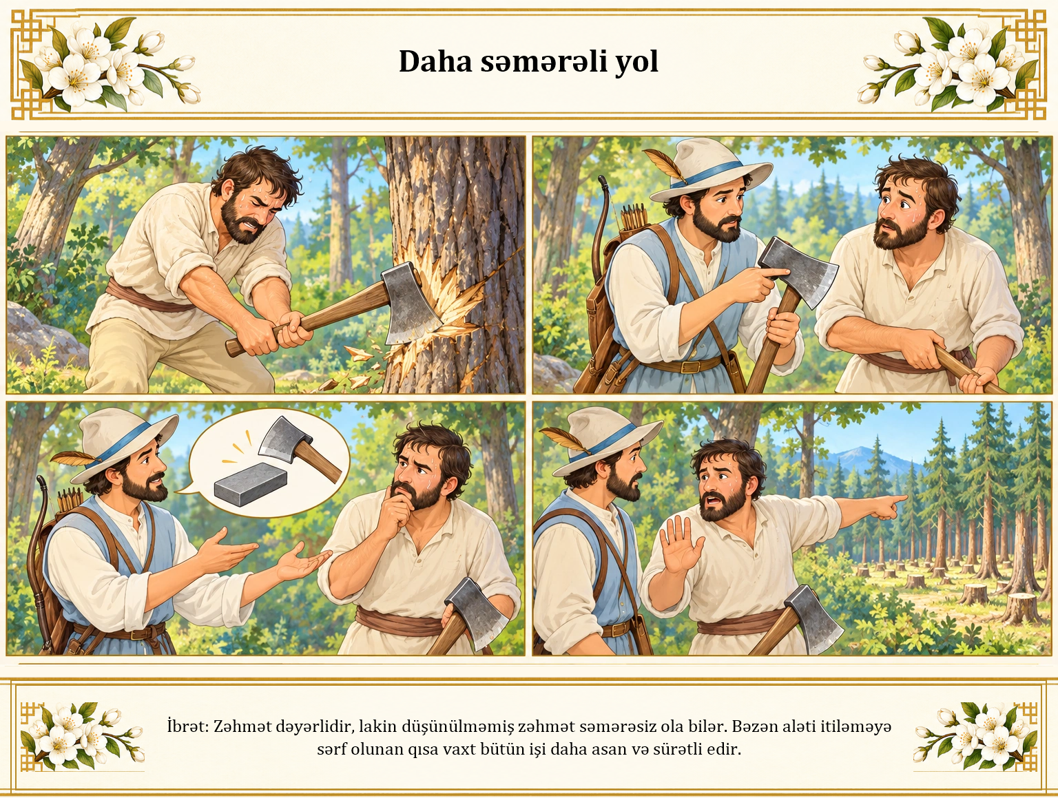 Daha səmərəli yol illüstrasiyası