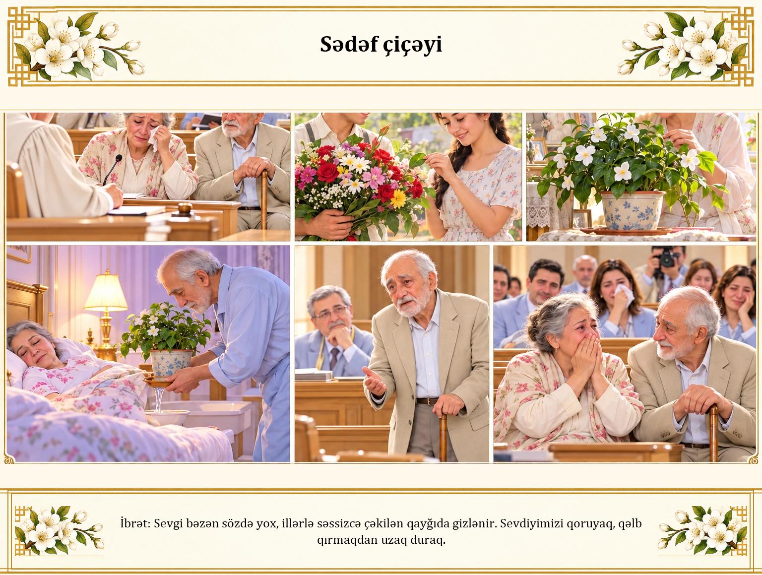 Sədəf çiçəyi illüstrasiyası