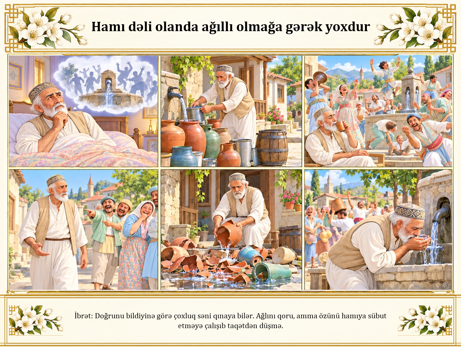 Hamı dəli olanda ağıllı olmağa gərək yoxdur illüstrasiyası