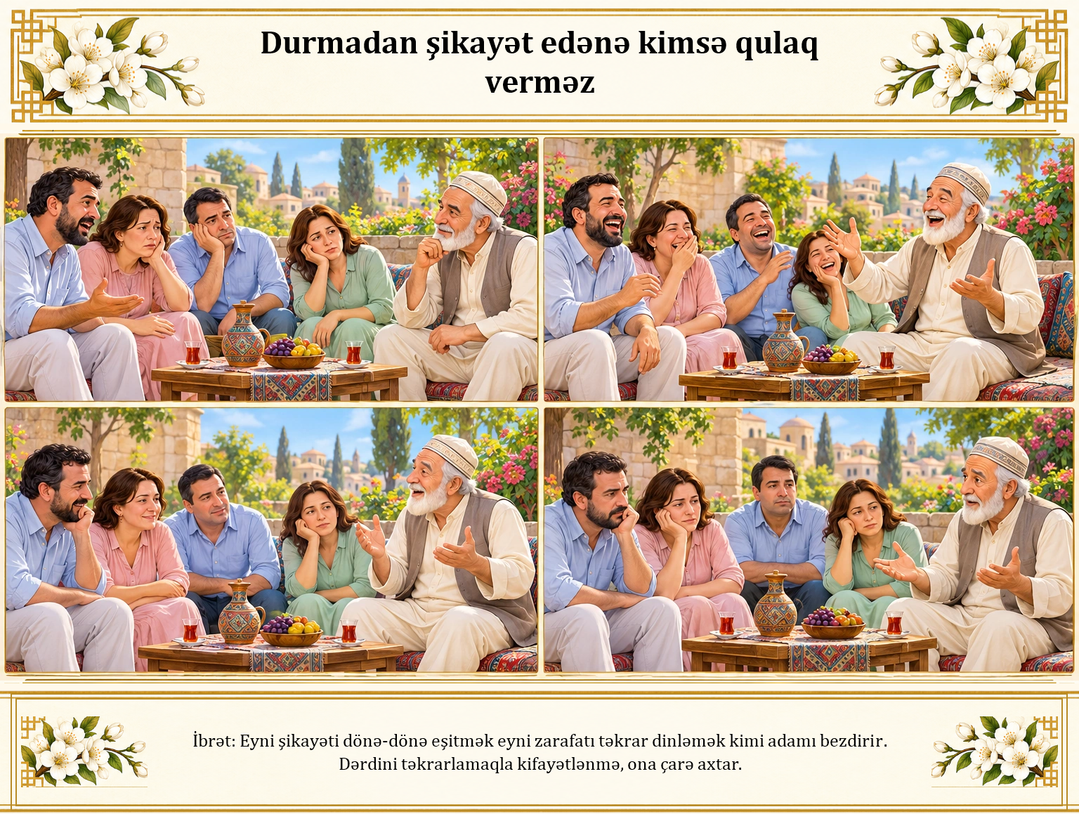 Durmadan şikayət edənə kimsə qulaq verməz illüstrasiyası