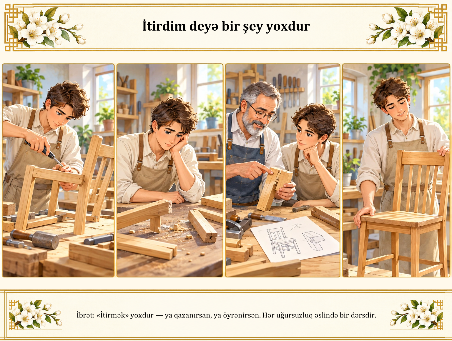İtirdim deyə bir şey yoxdur illüstrasiyası