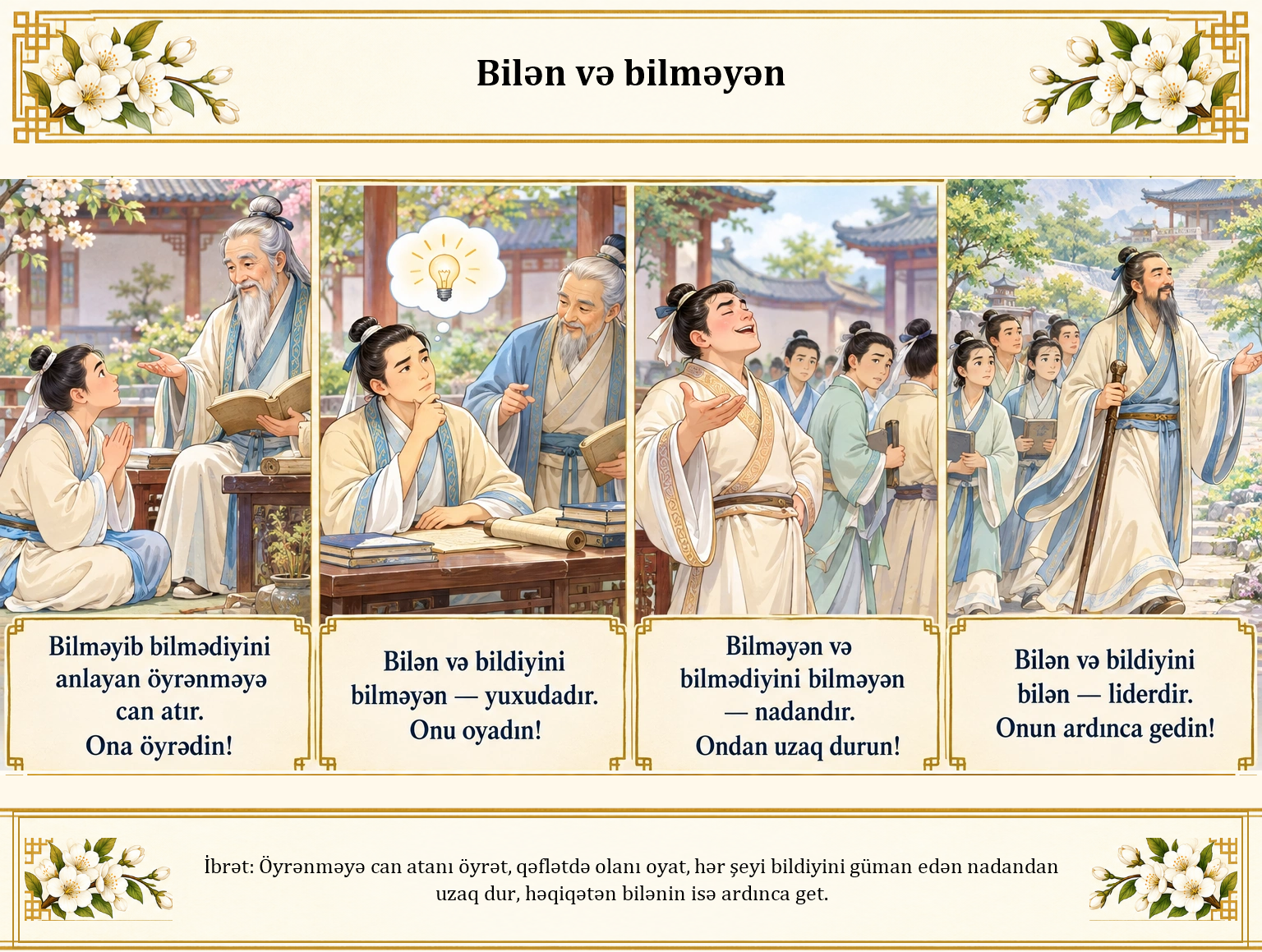 Bilən və bilməyən illüstrasiyası