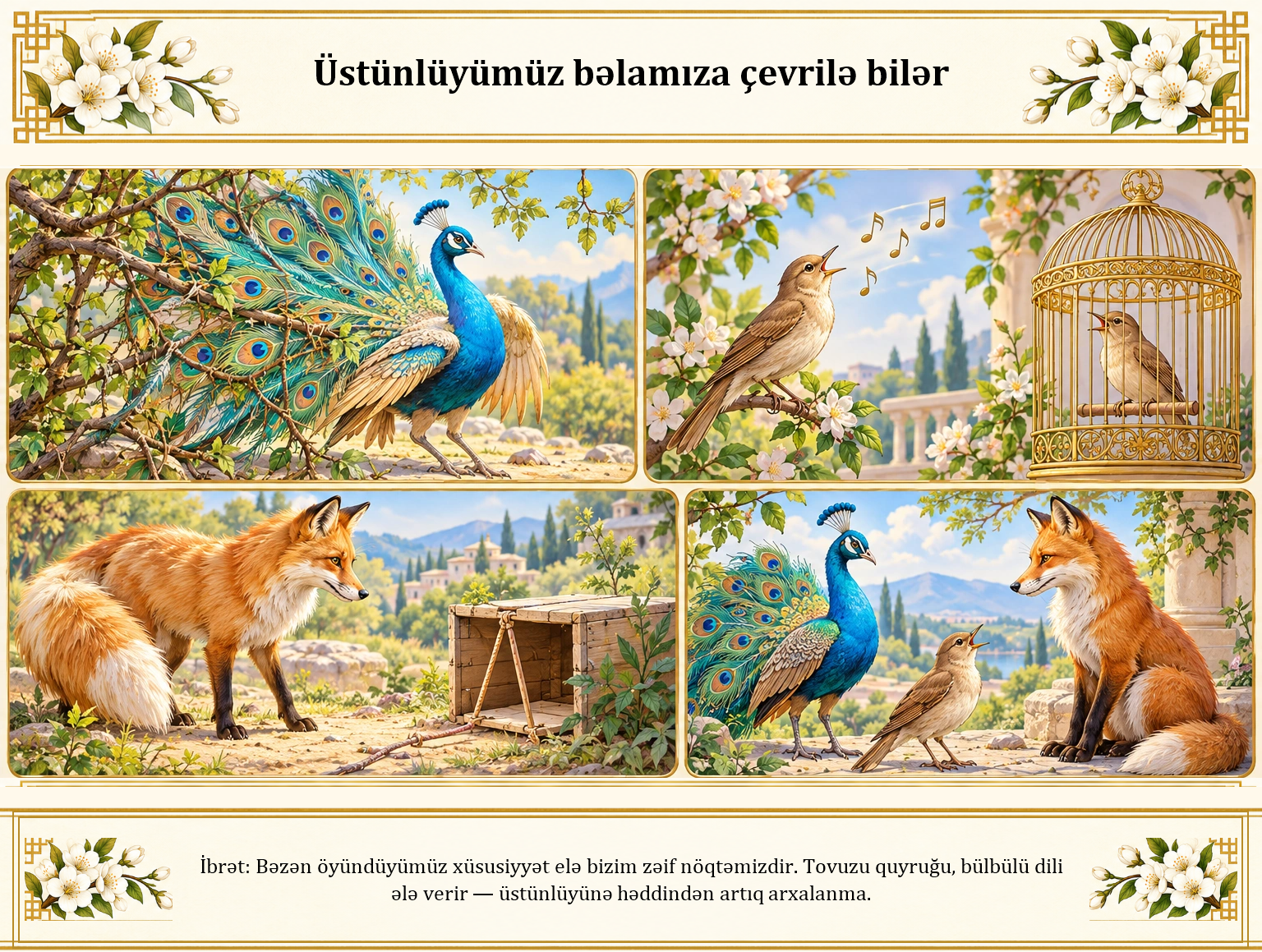 Üstünlüyümüz bəlamıza çevrilə bilər illüstrasiyası