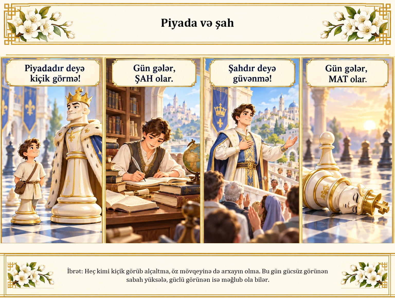 Piyada və şah illüstrasiyası