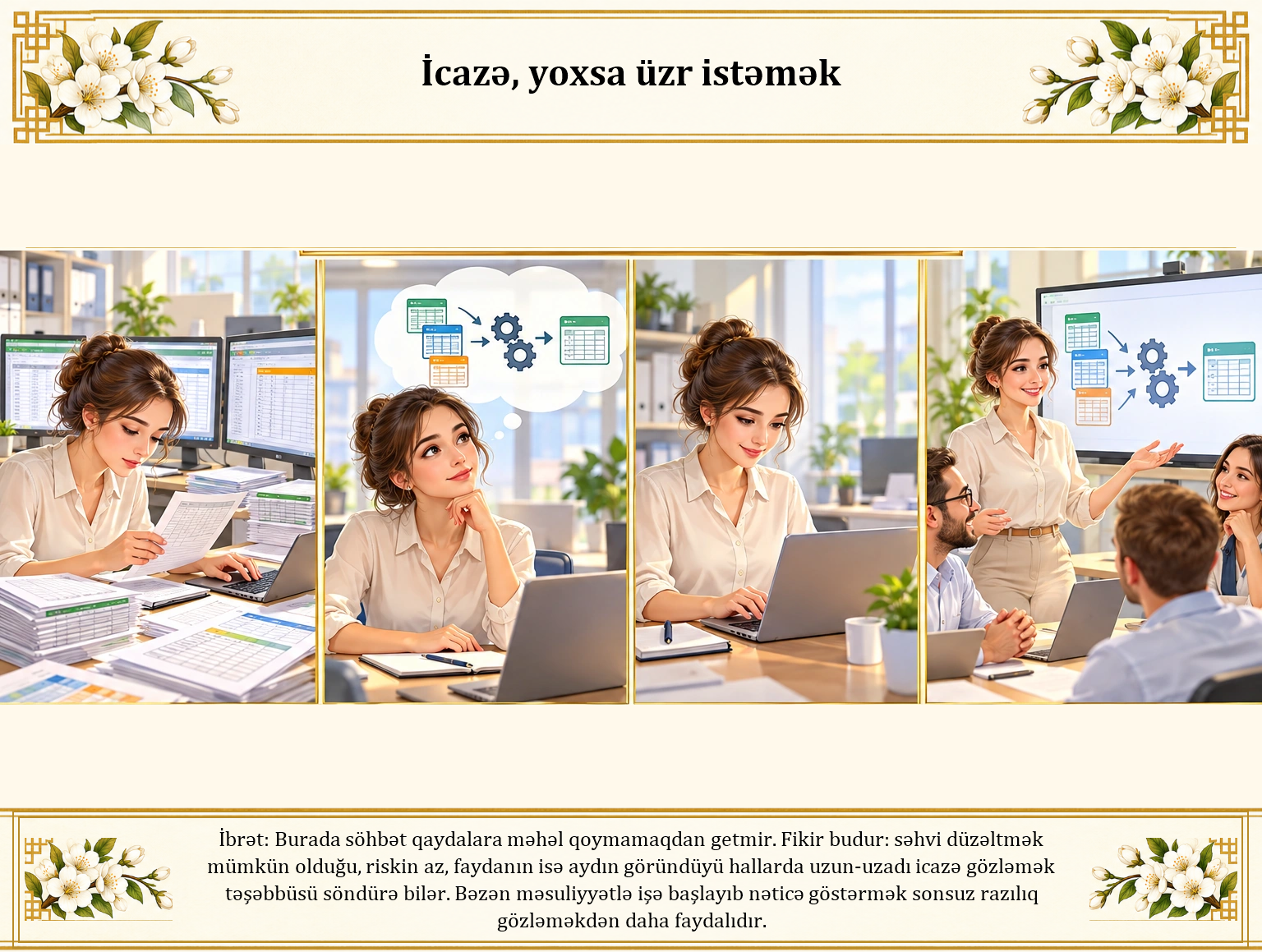 İcazə, yoxsa üzr istəmək illüstrasiyası