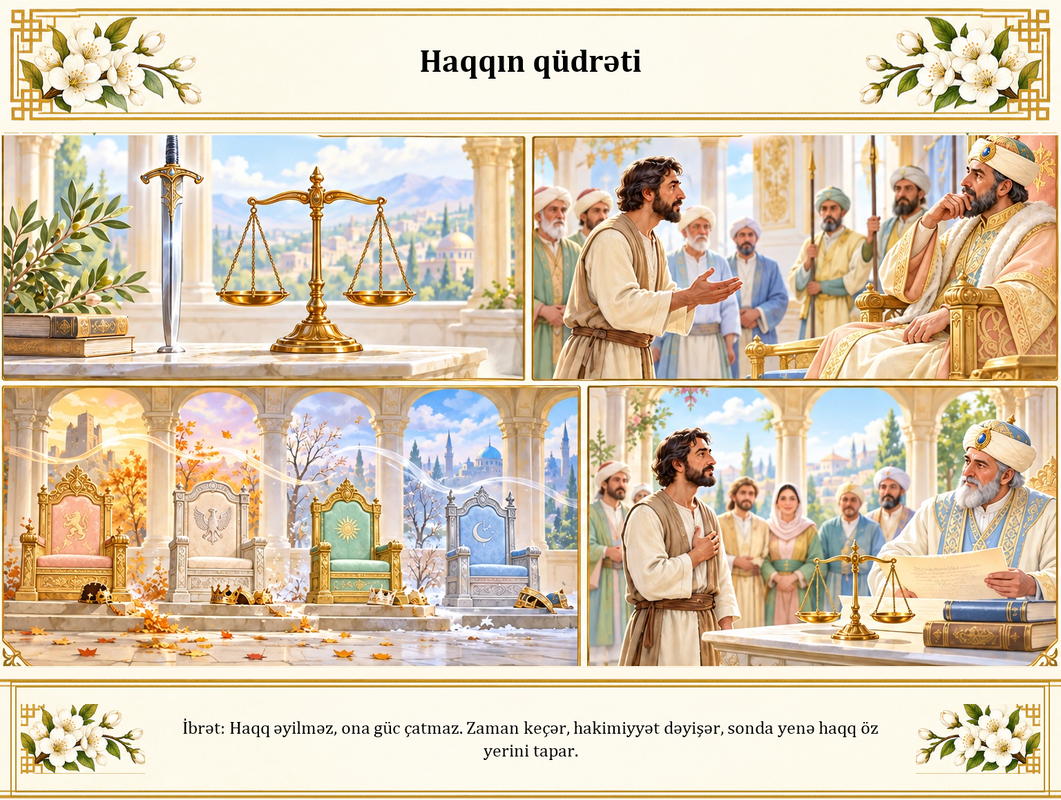 Haqqın qüdrəti illüstrasiyası