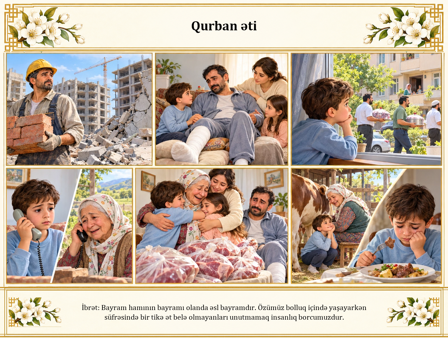 Qurban əti illüstrasiyası