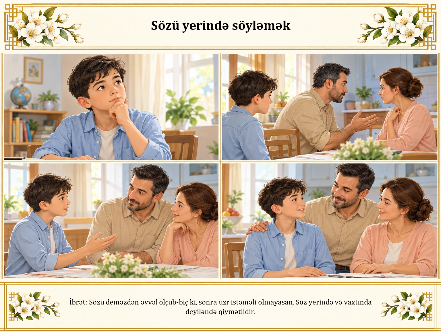 Sözü yerində söyləmək illüstrasiyası