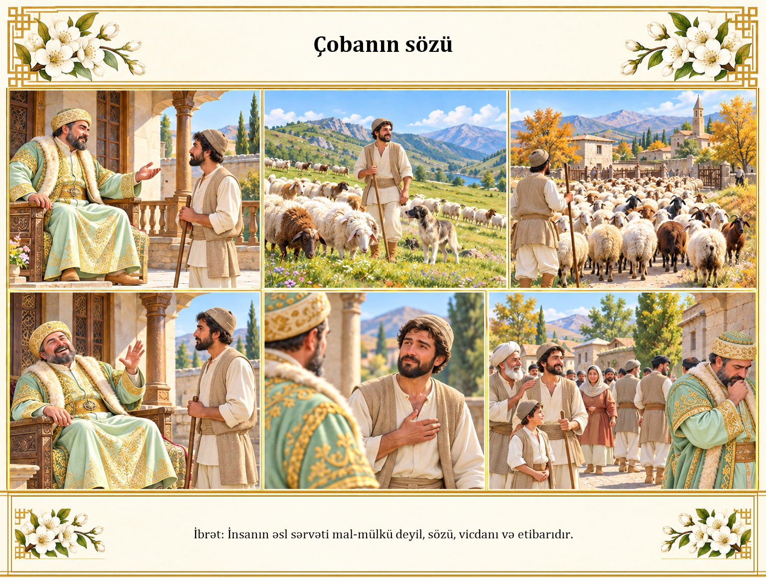 Çobanın sözü illüstrasiyası