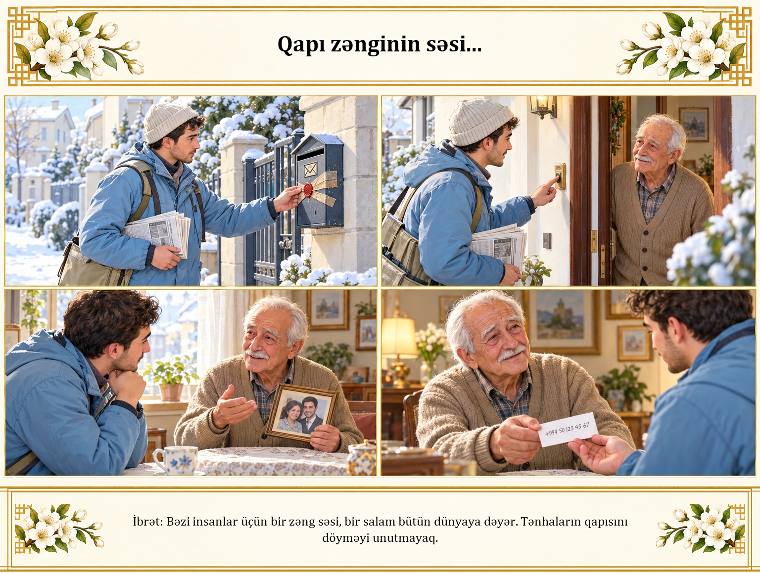Qapı zənginin səsi... illüstrasiyası