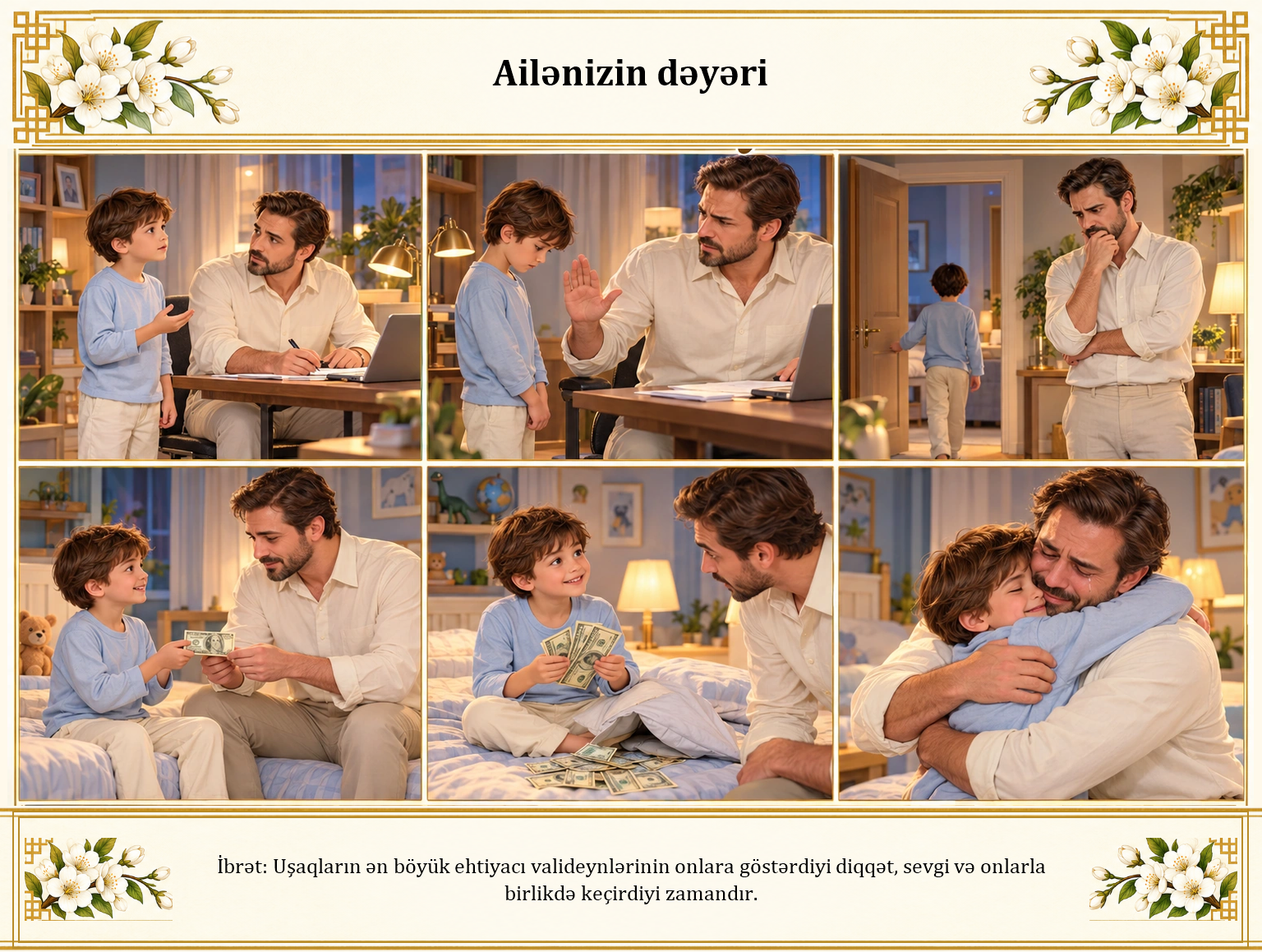 Ailənizin dəyəri illüstrasiyası