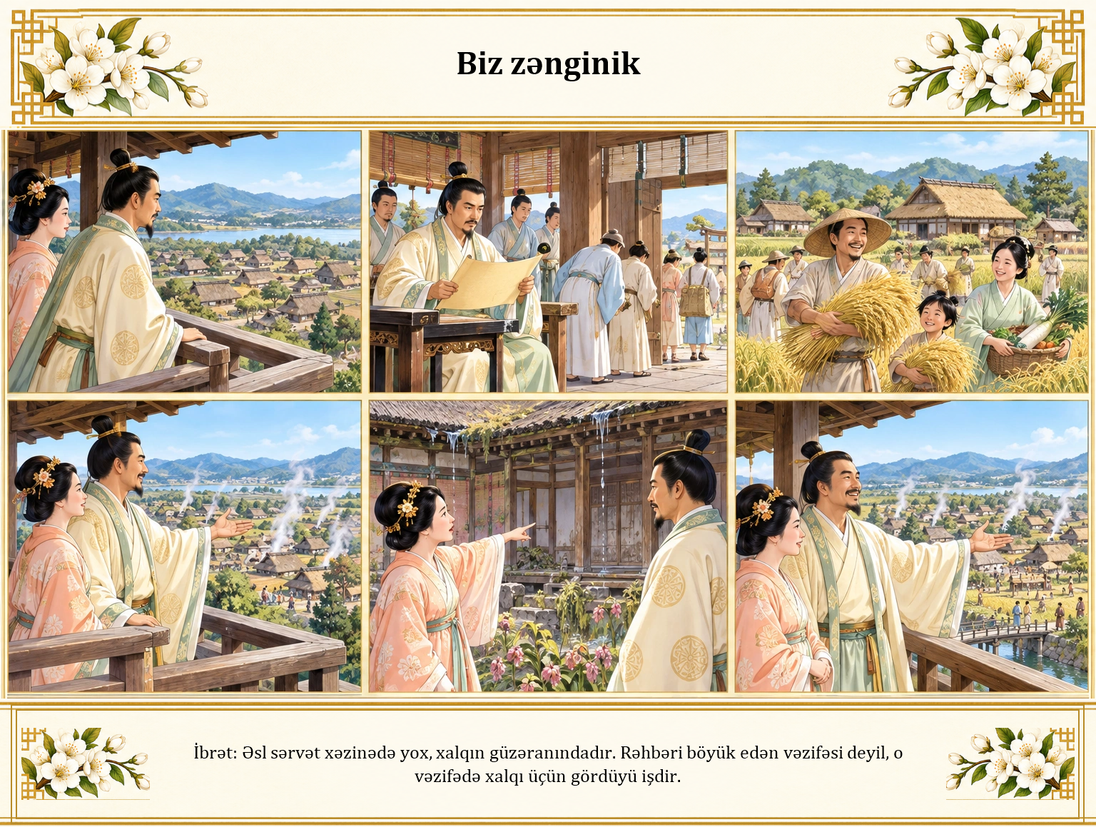 Biz zənginik illüstrasiyası