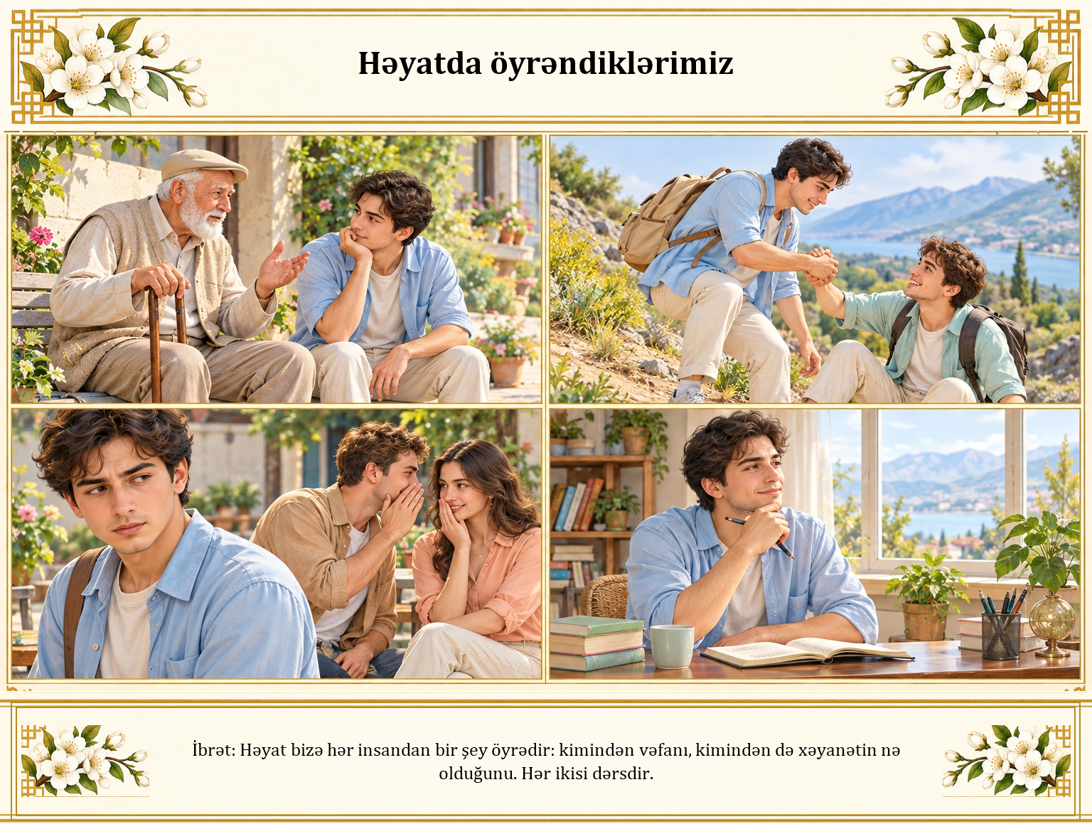 Həyatda öyrəndiklərimiz illüstrasiyası