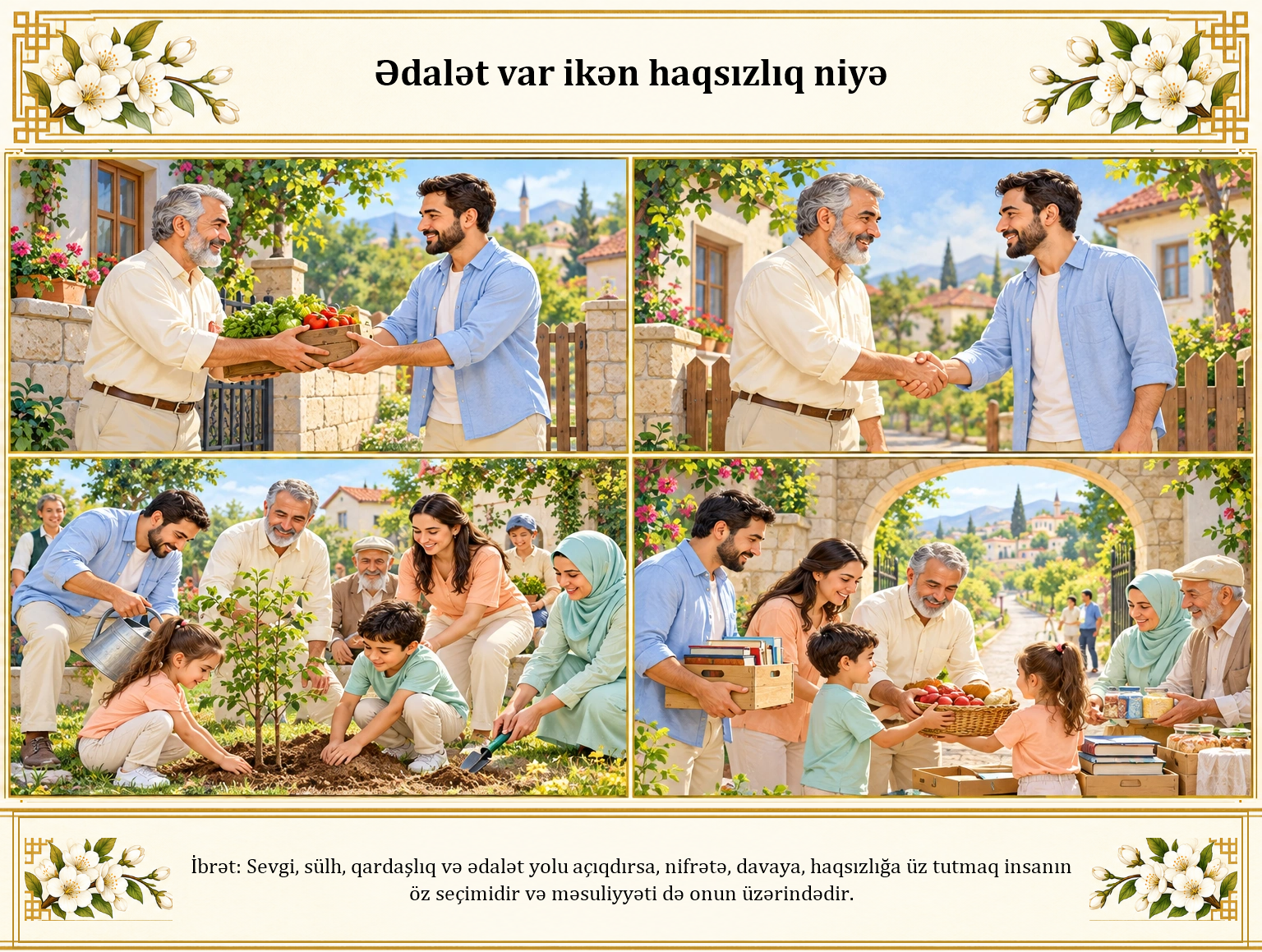 Ədalət var ikən haqsızlıq niyə illüstrasiyası