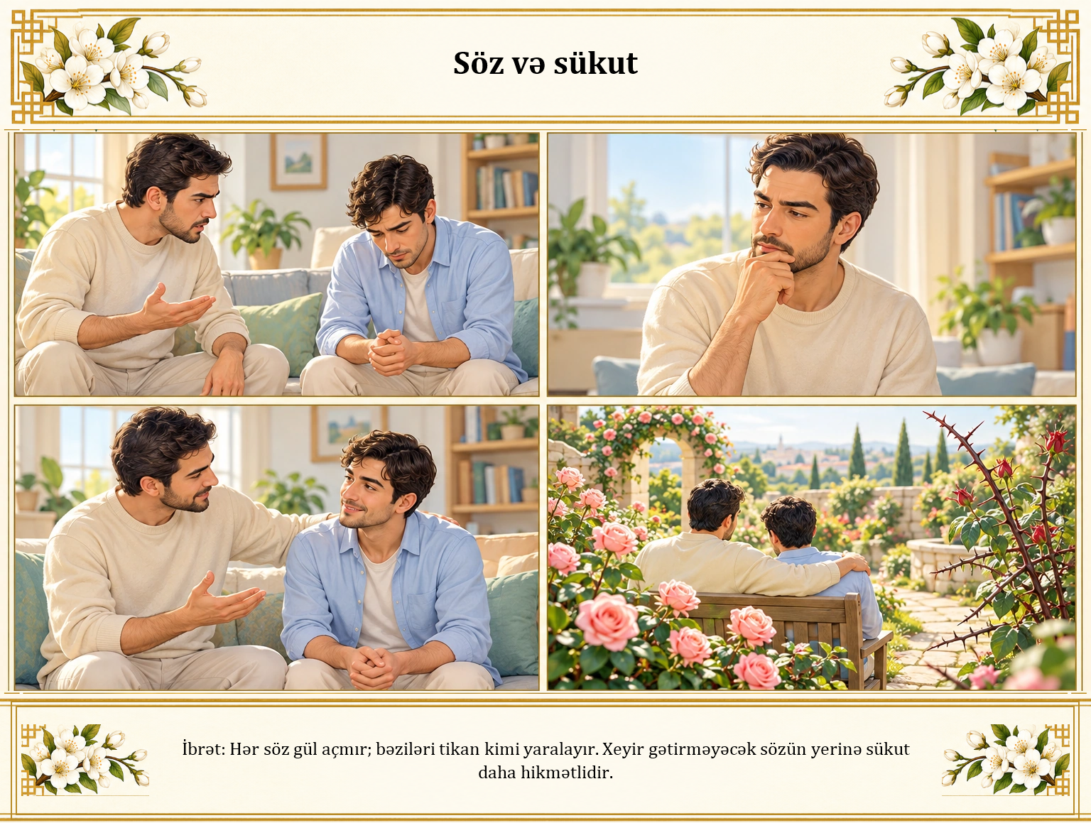Söz və sükut illüstrasiyası