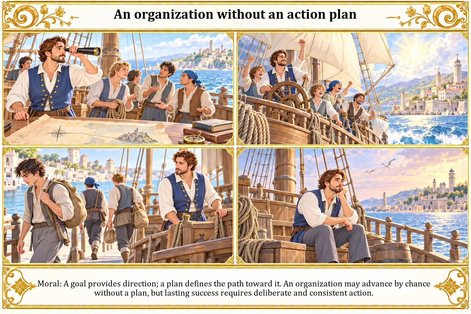 Illustration of An Organization Without an Action Plan