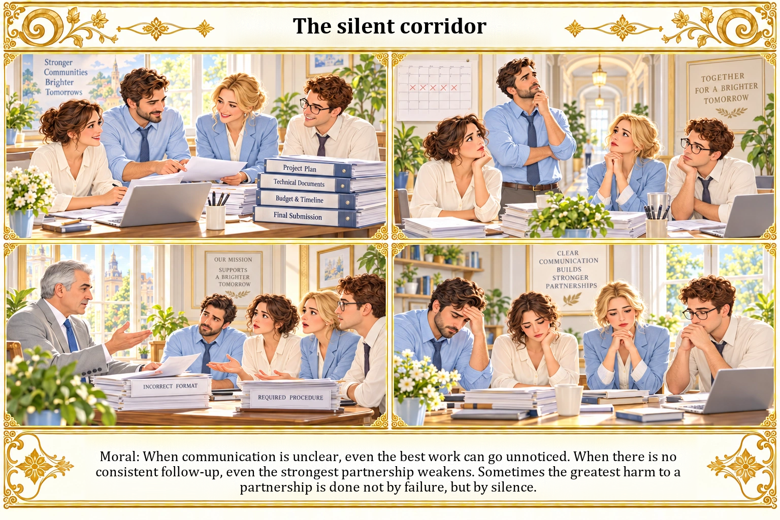 Illustration of The Silent Corridor