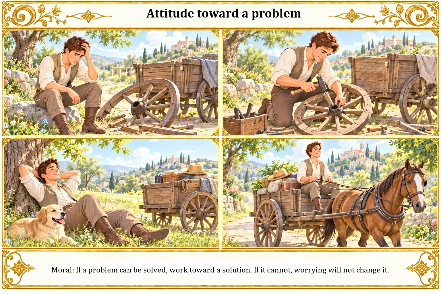 Illustration of Attitude Toward a Problem